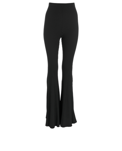 Self-Portrait Ribbed Knit Trousers, front view