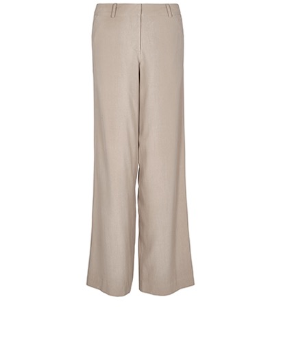 Temperley Taupe Wide Leg Trousers, front view