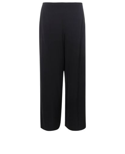 The Row Culotte Trousers, &pound;150, Clothing, Black, Viscose, Front view
