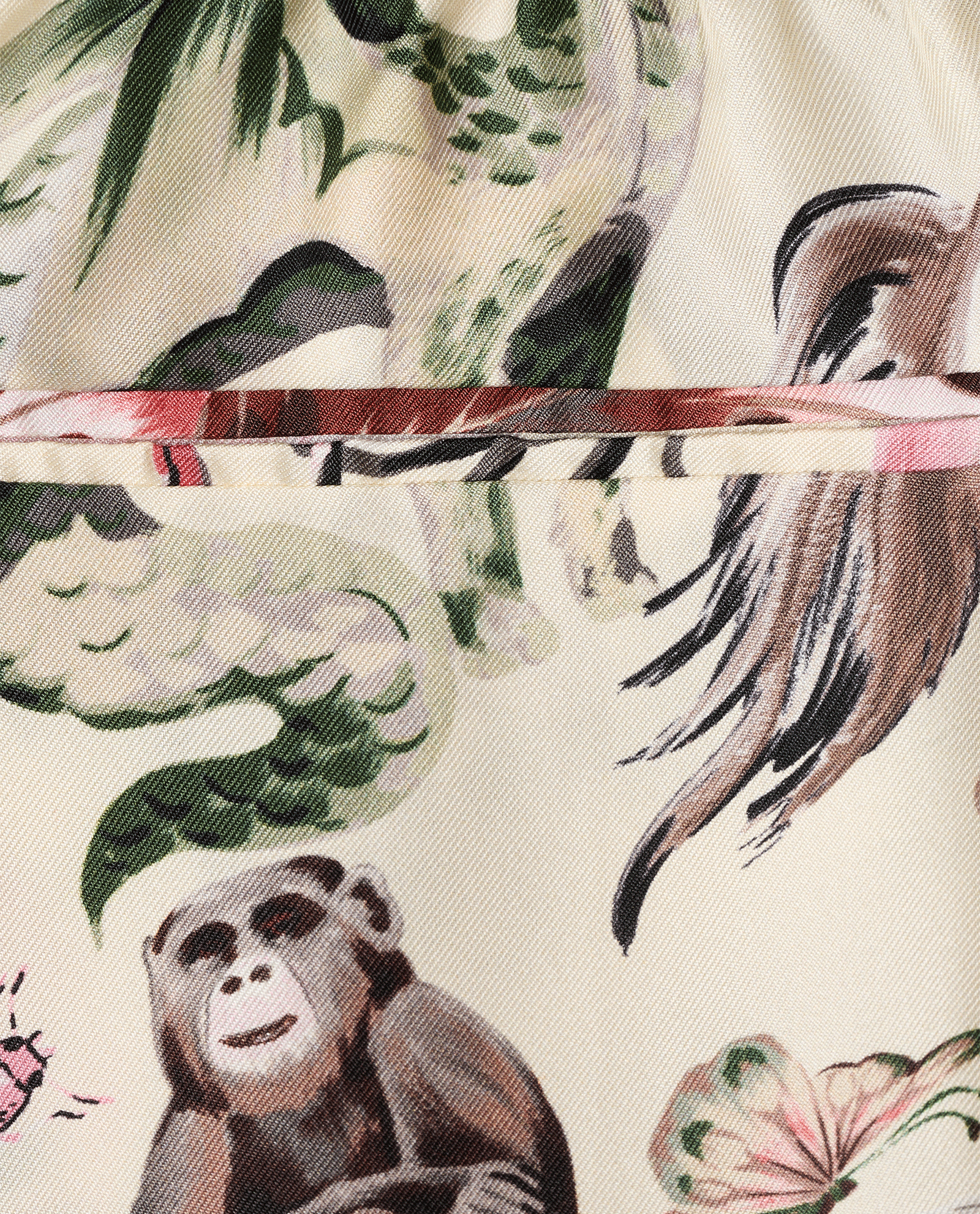Valentino Roman Safari Print Trouser, &pound;150, Clothing, Cream, Silk, Other view
