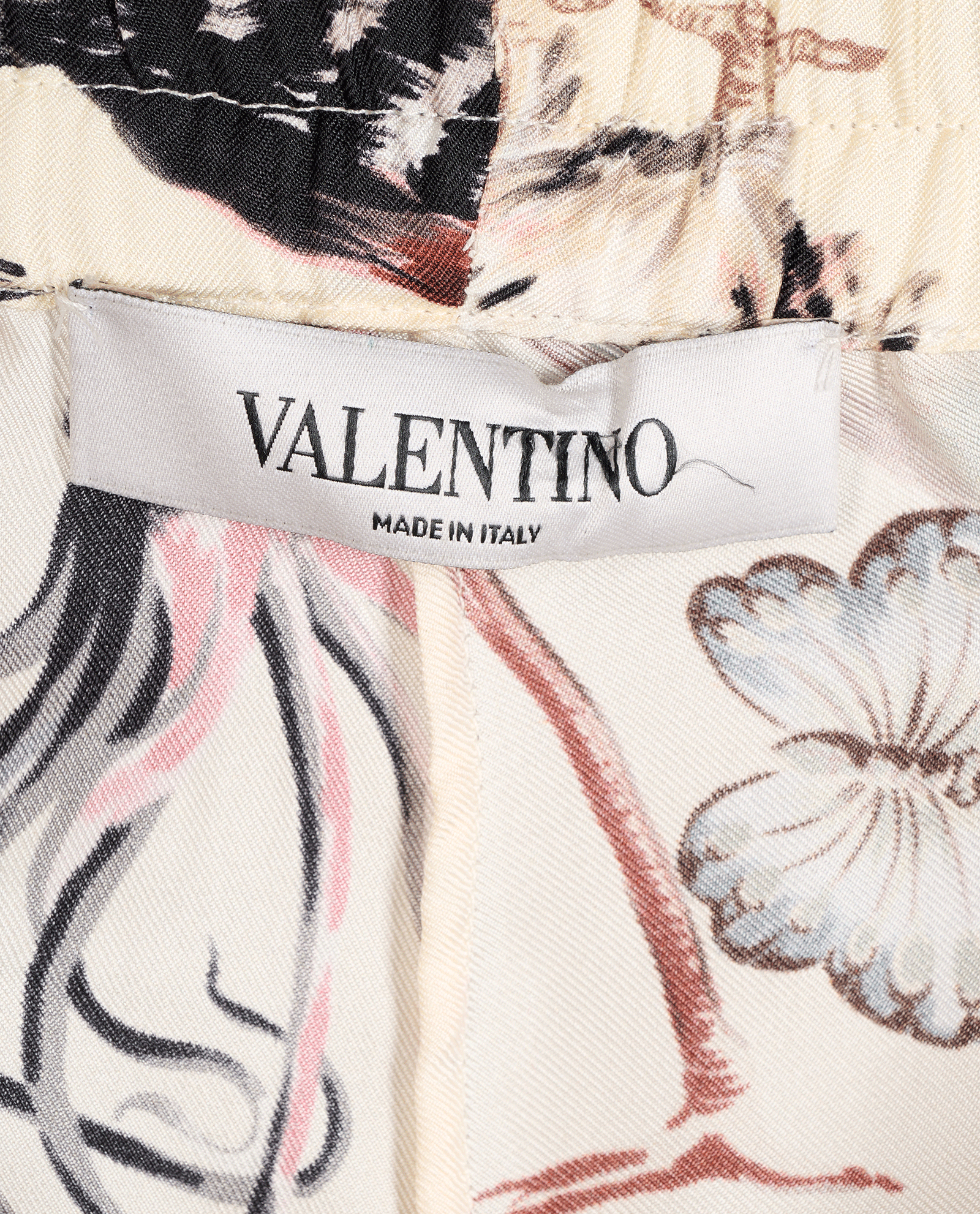 Valentino Roman Safari Print Trouser, &pound;150, Clothing, Cream, Silk, Other view