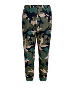 Valentino Camouflage-Print Trousers, Mens, Cotton, Green, Sz M, 3*