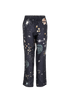 Valentino Celestial Print Trousers, &pound;150, Clothing, Blue, Silk, Back view
