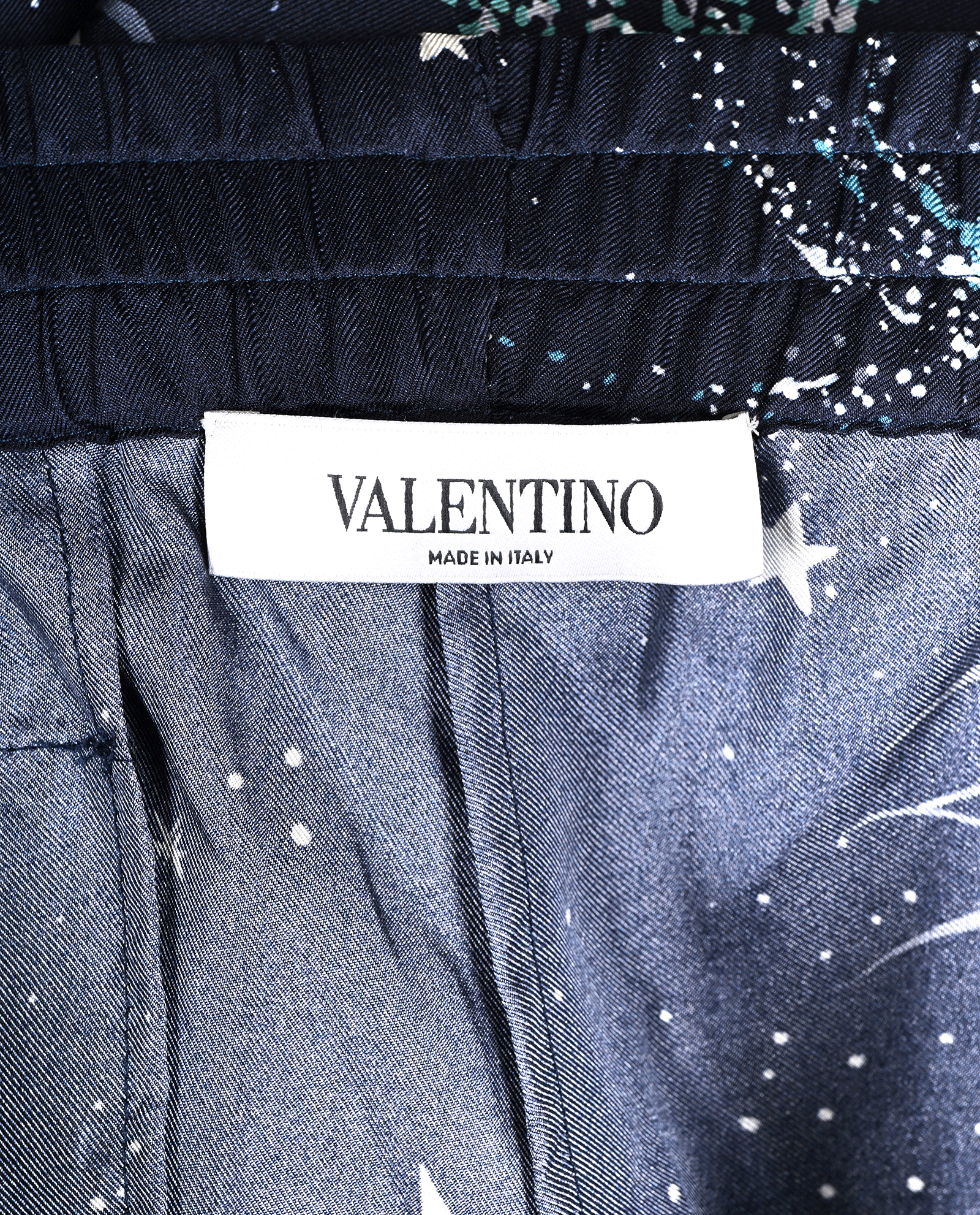 Valentino Celestial Print Trousers, &pound;150, Clothing, Blue, Silk, Other view