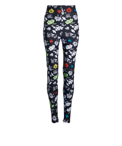 Versace Floral Leggings, front view