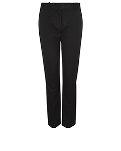Victoria Beckham Tuxedo Cigarette Trousers, Wool, Black, 12, 3*