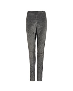 Victoria Beckham Panelled Leggings, Cotton, Grey, UK 10