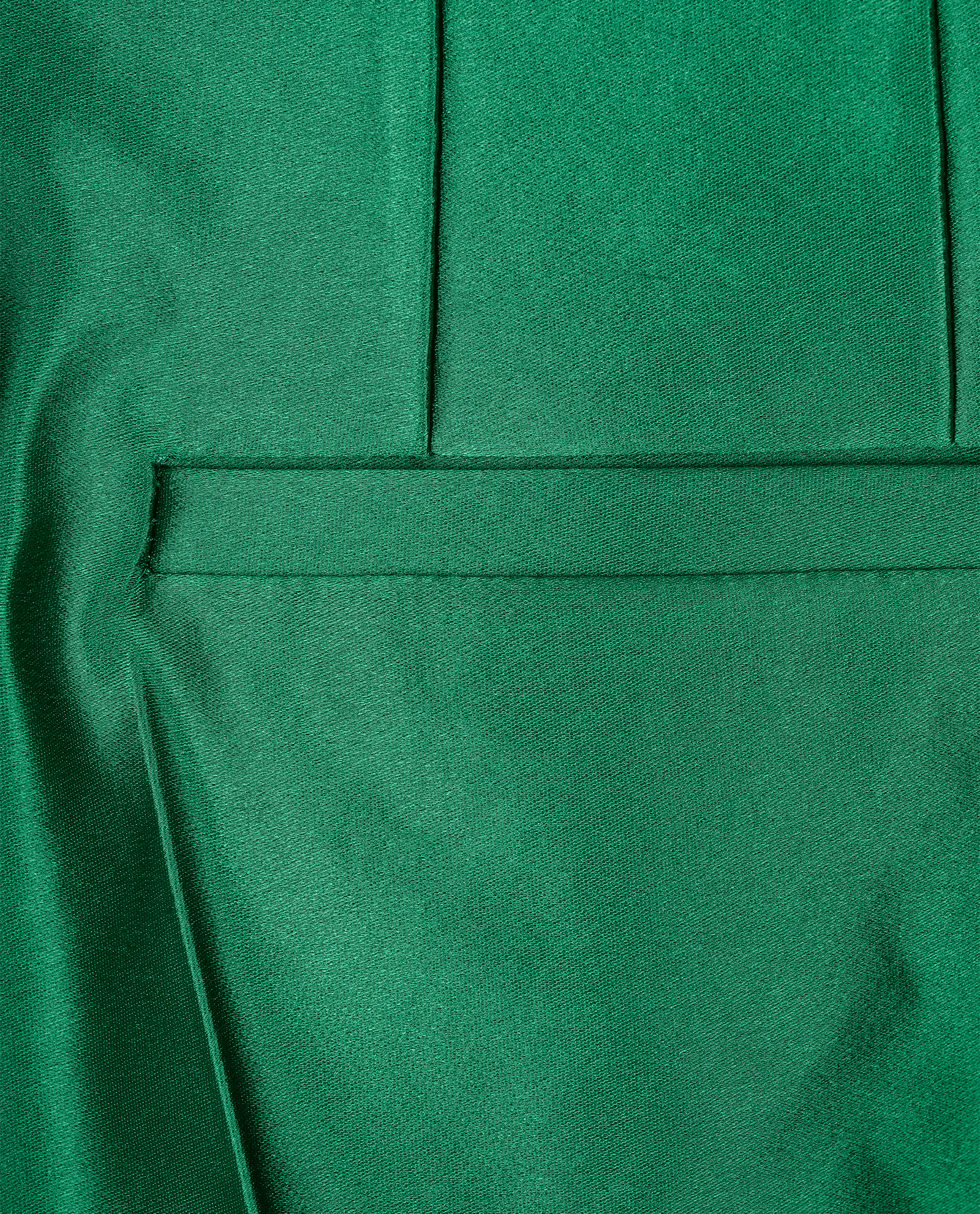 Victoria Beckham Satin Trousers, &pound;110, Clothing, Green, Polyester (Polymer)/Satin, Other view