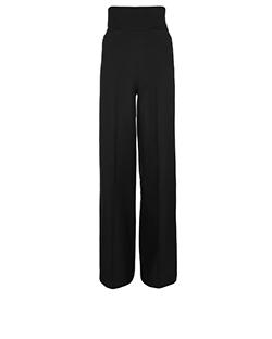 Yves Saint Laurent, 2010 Wide Leg Trousers, Wool/Silk, Black, 8, 3*