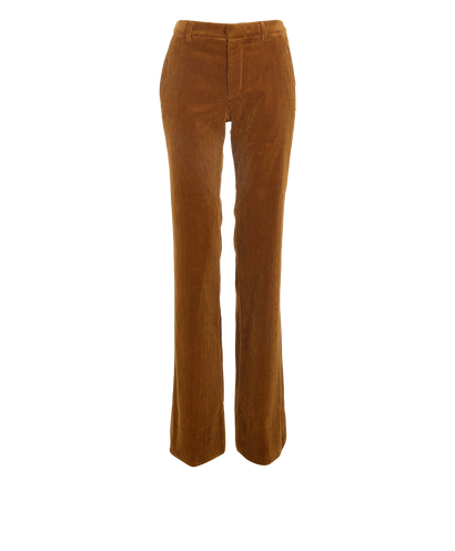 Saint Laurent Corduroy Trousers, &pound;220, Clothing, Brown, Cotton, Front view