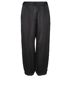 YSL Cropped Cargo Trousers, Silk, Black, 10, 3*
