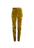 Saint Laurent Crushed Velvet Trousers, front view