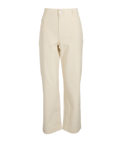 Loro Piana Straight Trousers, Cotton, Cream, UK10, 3*