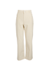 Loro Piana Straight Trousers, &pound;180, Clothing, Cream, Cotton, Front view