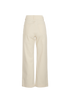Loro Piana Straight Trousers, &pound;180, Clothing, Cream, Cotton, Back view