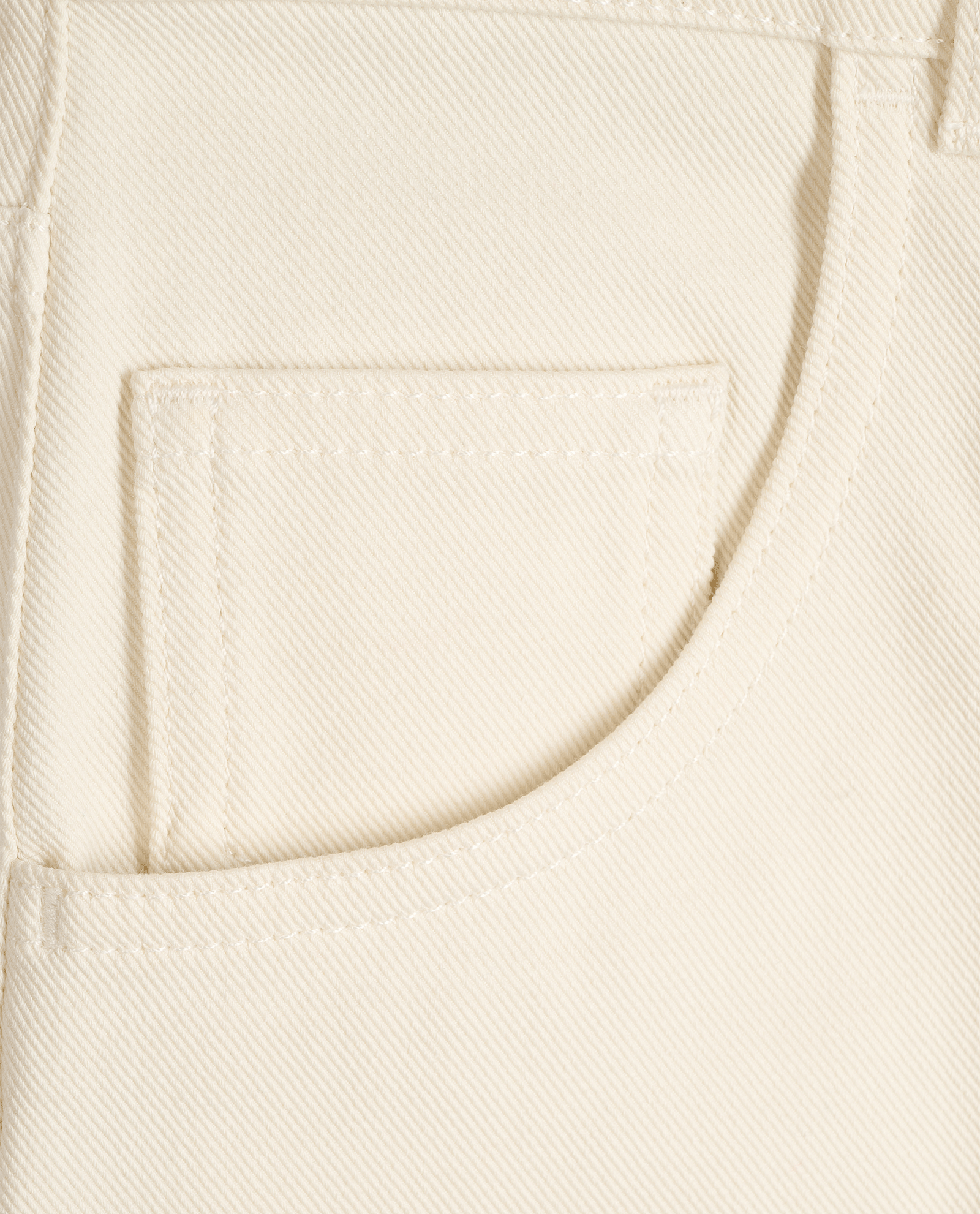 Loro Piana Straight Trousers, &pound;180, Clothing, Cream, Cotton, Other view