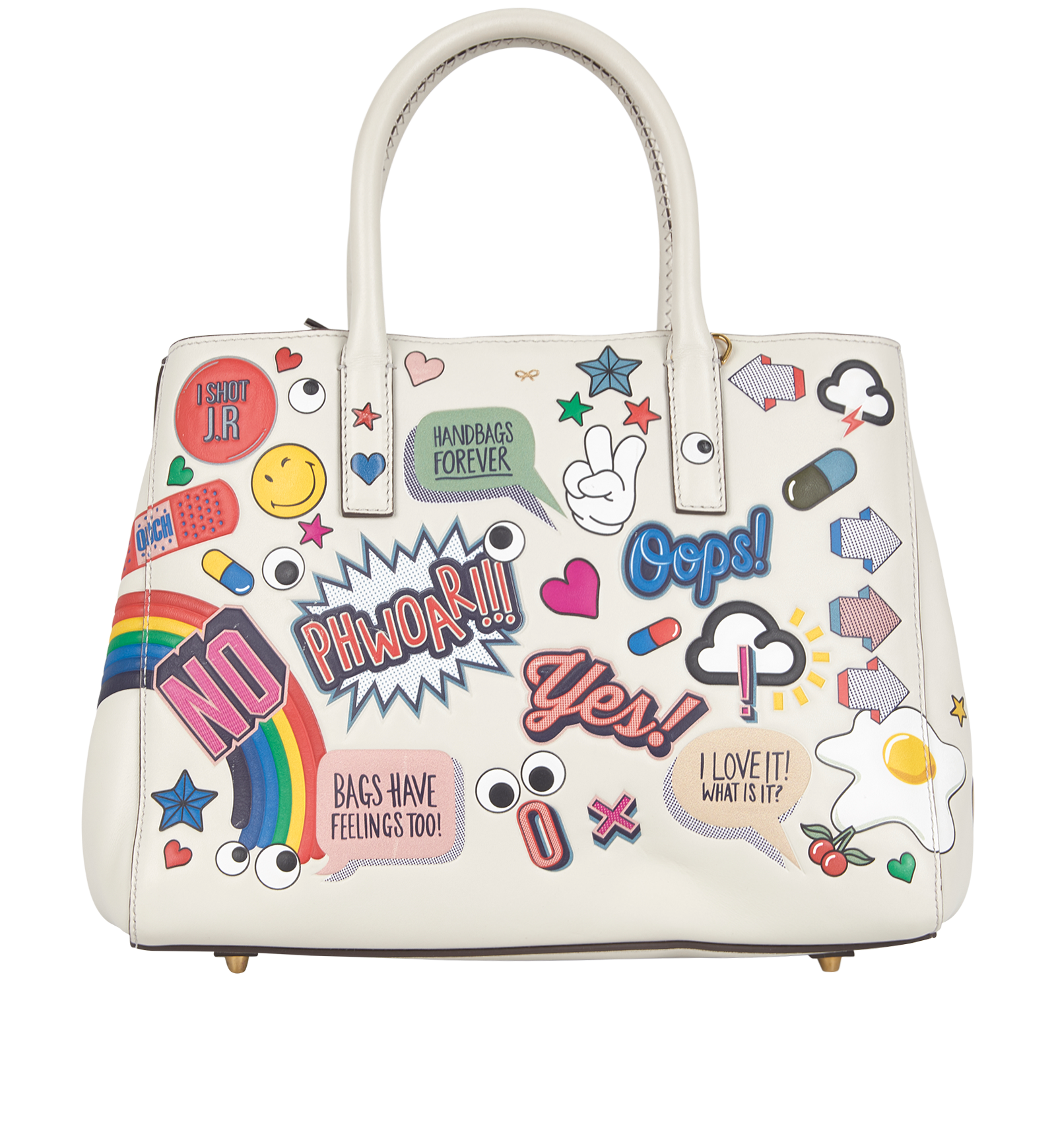 Pre-loved Ebury Maxi Ii Allover Wink Stickers Tote - £250