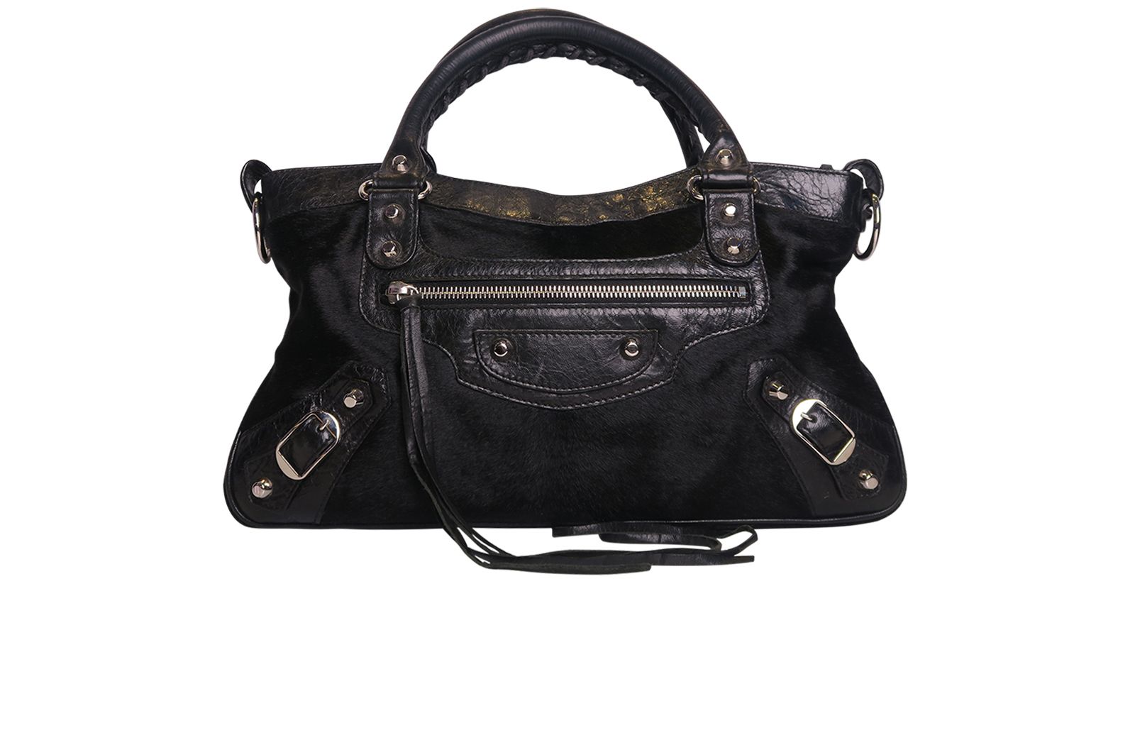 Chevre Classic Hardware First Shoulder Bag, Balenciaga Designer