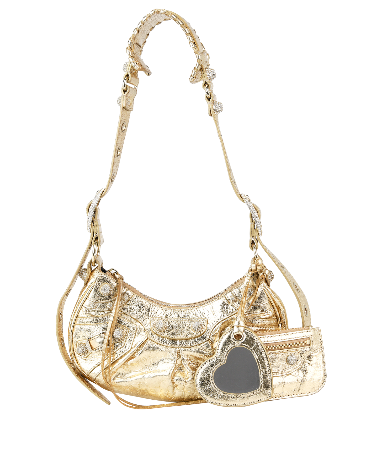 Pre-loved Crystal Embellished Le Cagole XS - £600