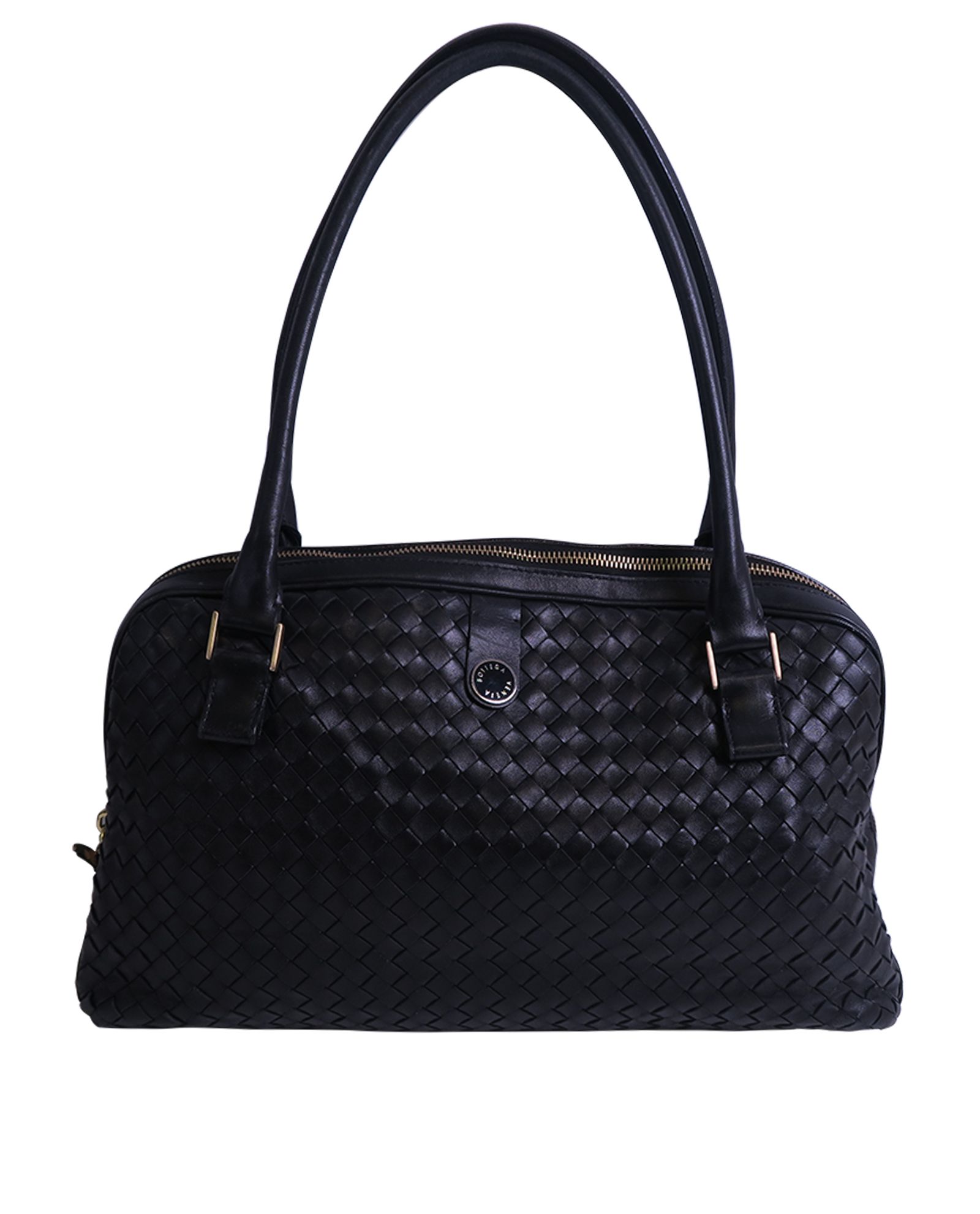 Vintage Intrecciato Shoulder Bag, Bottega Veneta Designer