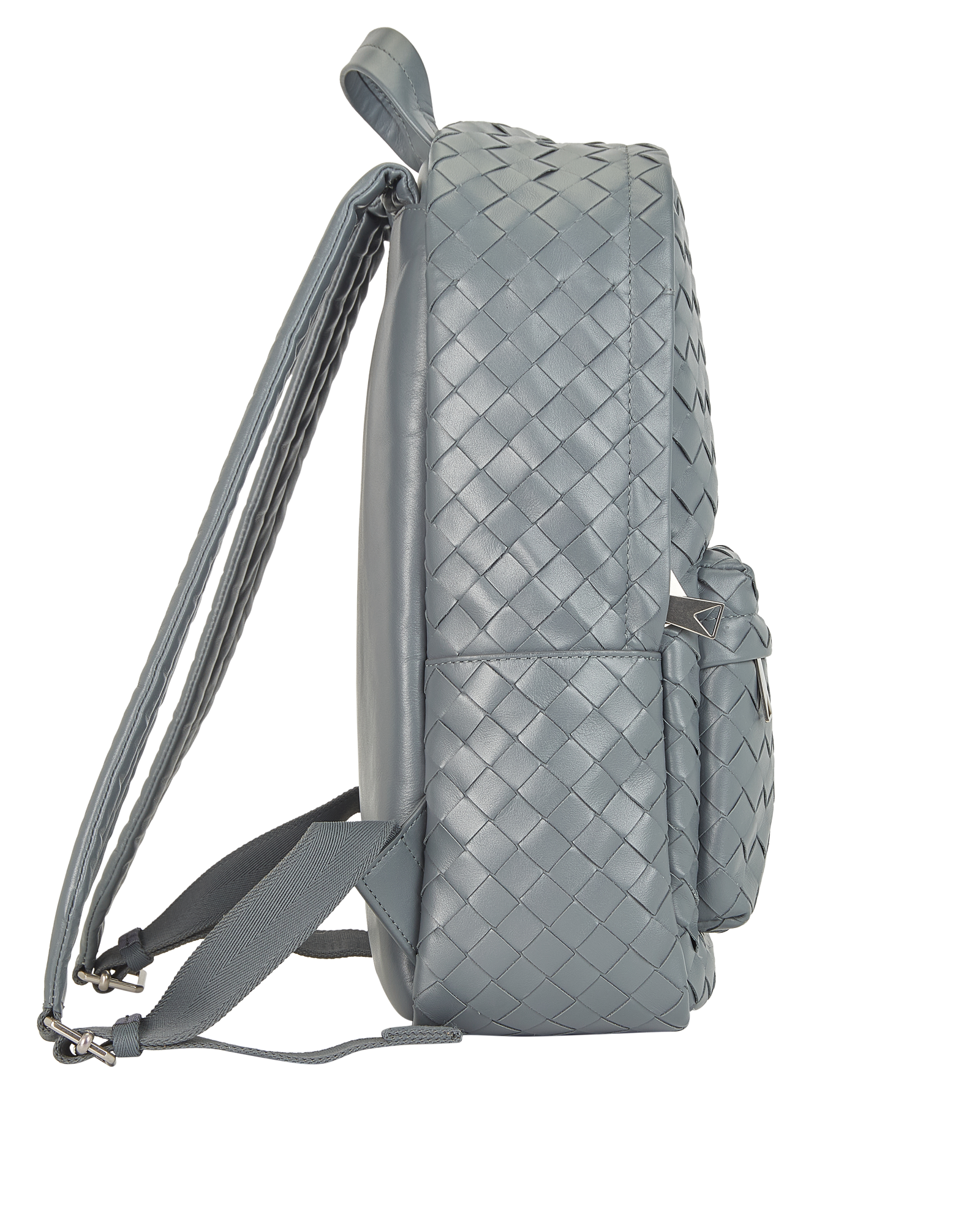 BOTTEGA VENETA INTRECCIATO Backpack Leather Silver Auth bs28930 Bottega Veneta Backpacks | The RealReal main image 2