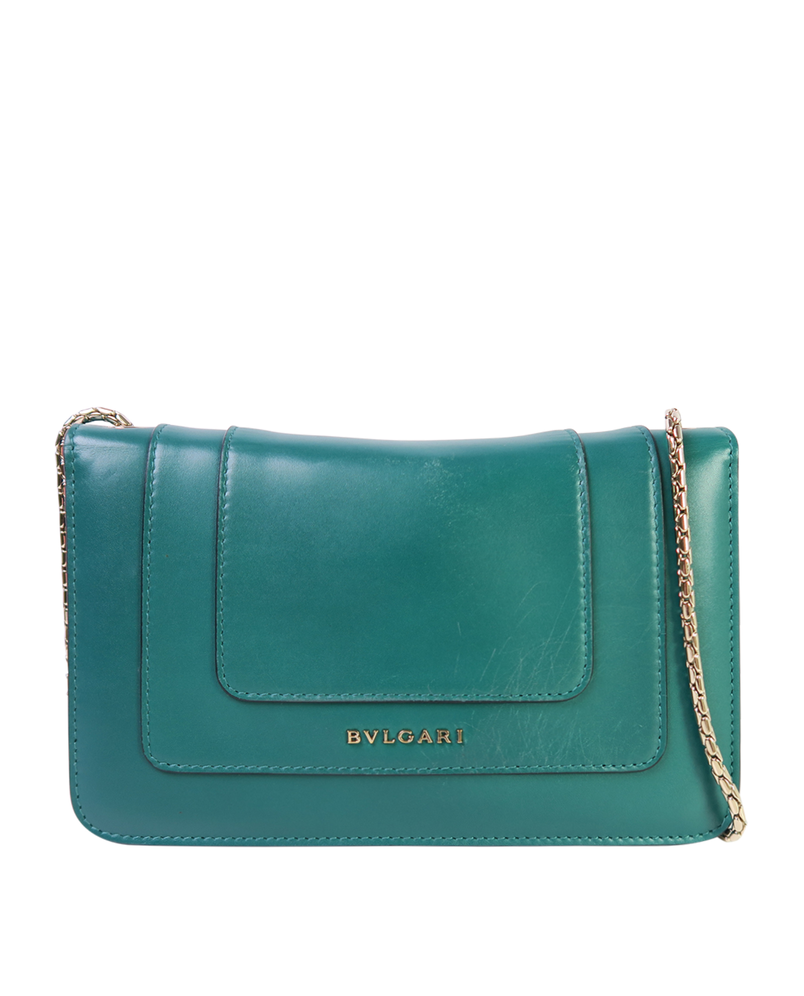 Bulgari Turquoise Serpenti Forever Shoulder Bag ○ Labellov ○ Buy