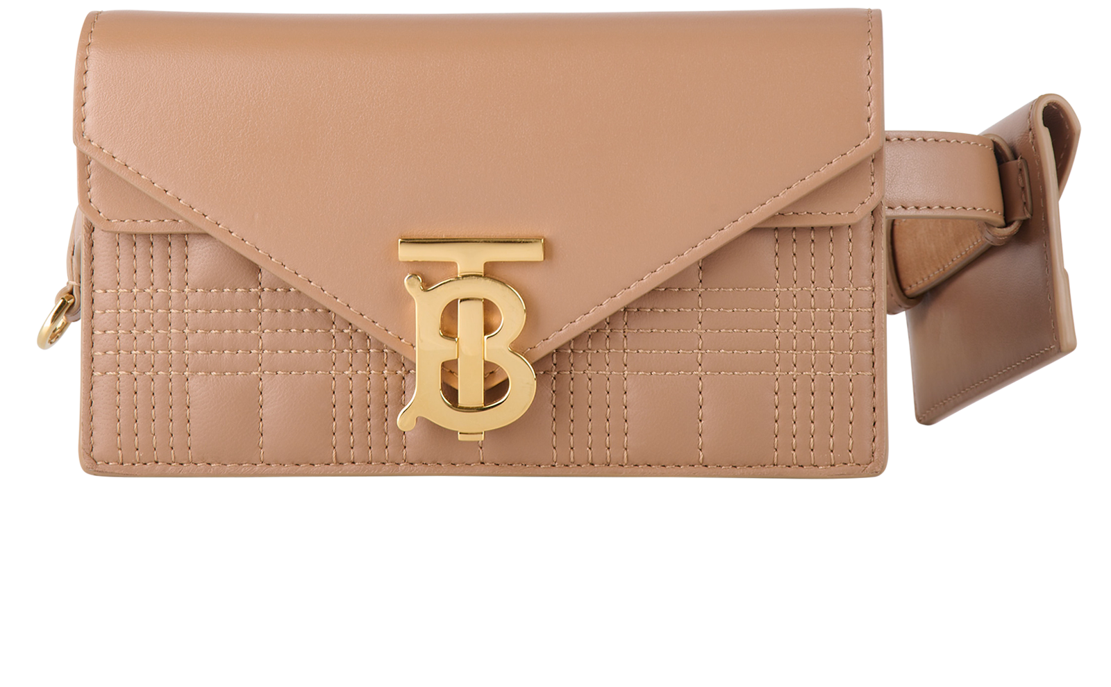 Quilted Burberry Envelope Clutch Quilted Belt Bag, Burberry