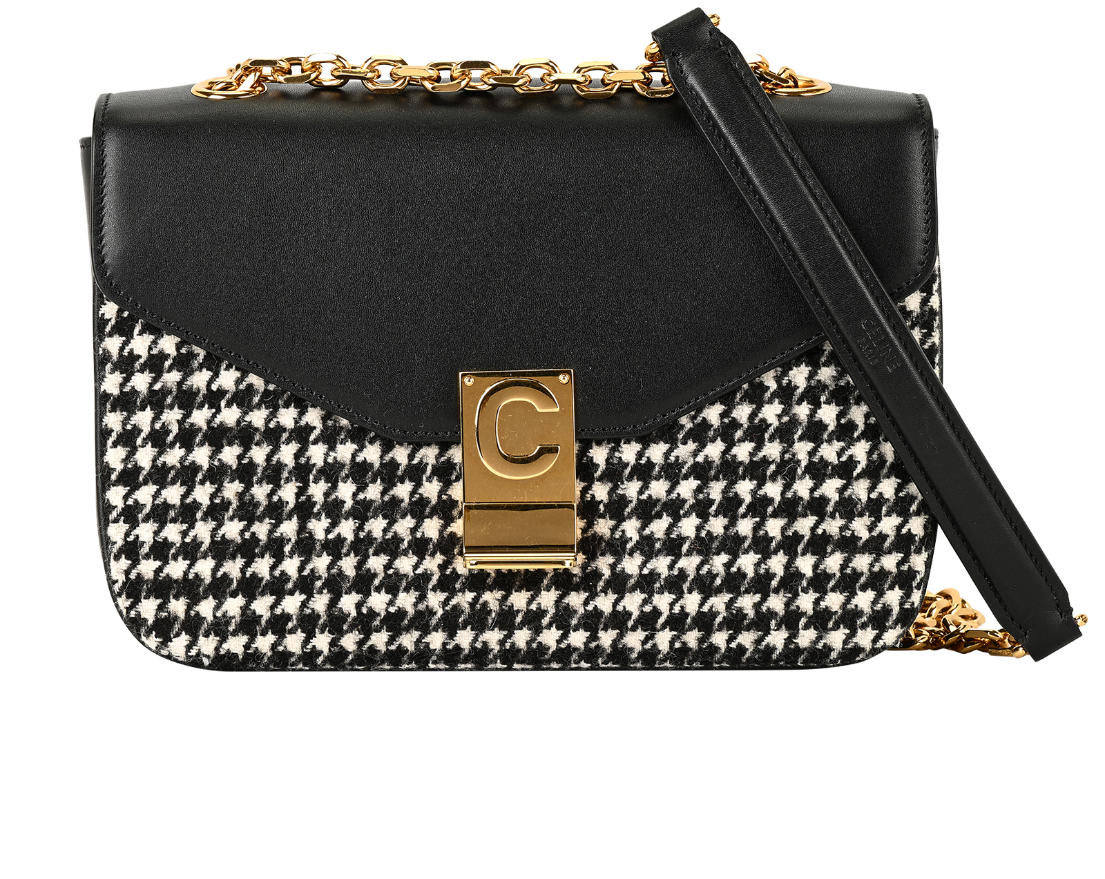 Celine Triomphe Bag Celine Tweed Bag Medium Tweed C, Celine