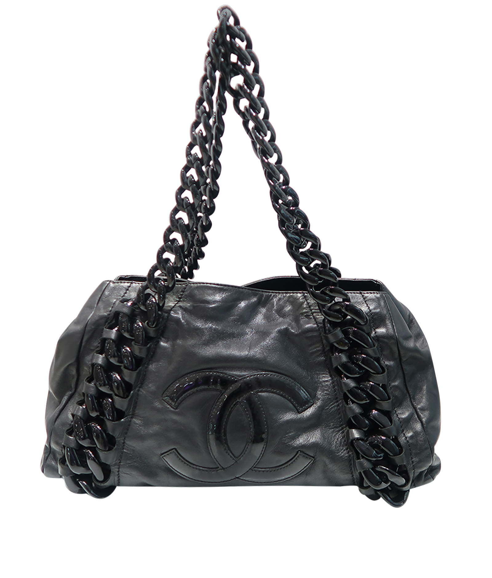 Modern Chain East West Tote