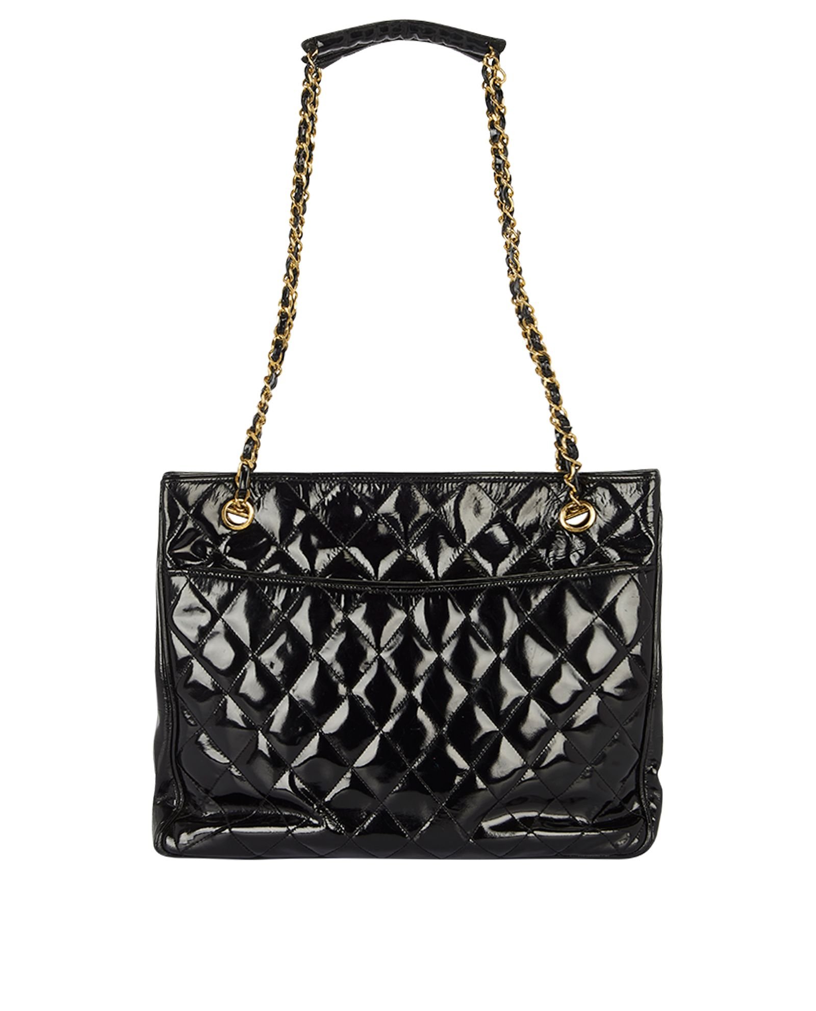 Chanel Quilted Vintage Double Pocket Tote, Chanel Designer
