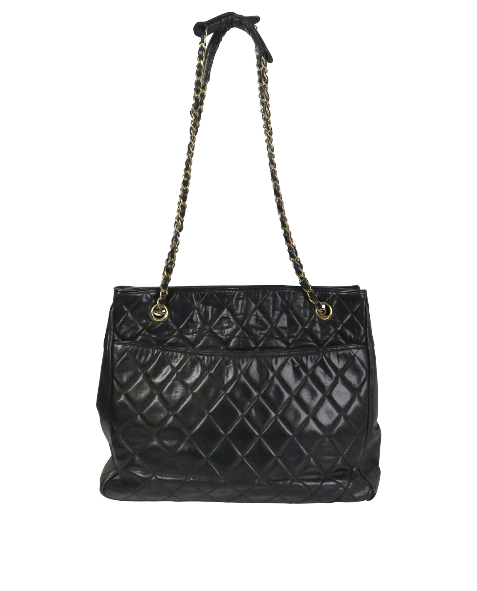 MARC BY MARC JACOBS Black Leather Lambskin Quilted Shoulder Bag Purse