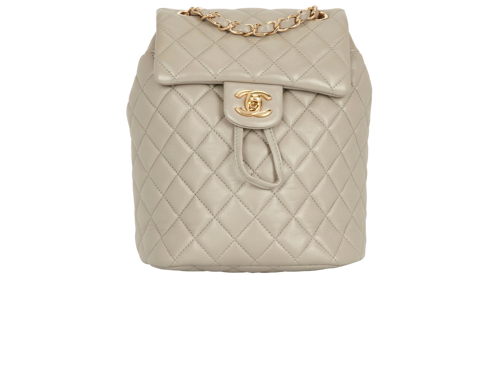 CHANEL Urban Spirit Beige Leather Backpack Chanel Urban Spirit Backpack Small Chevron – Luxe.It.Fwd main image 2