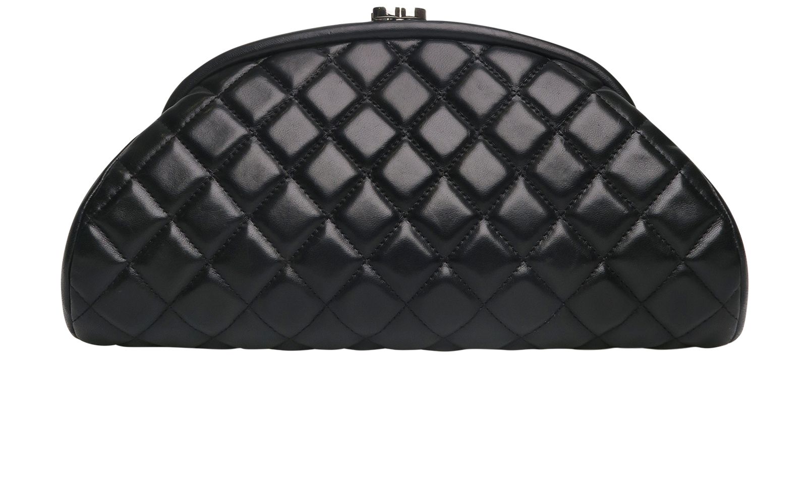 Chanel Half Moon Quilted Clutch Bag