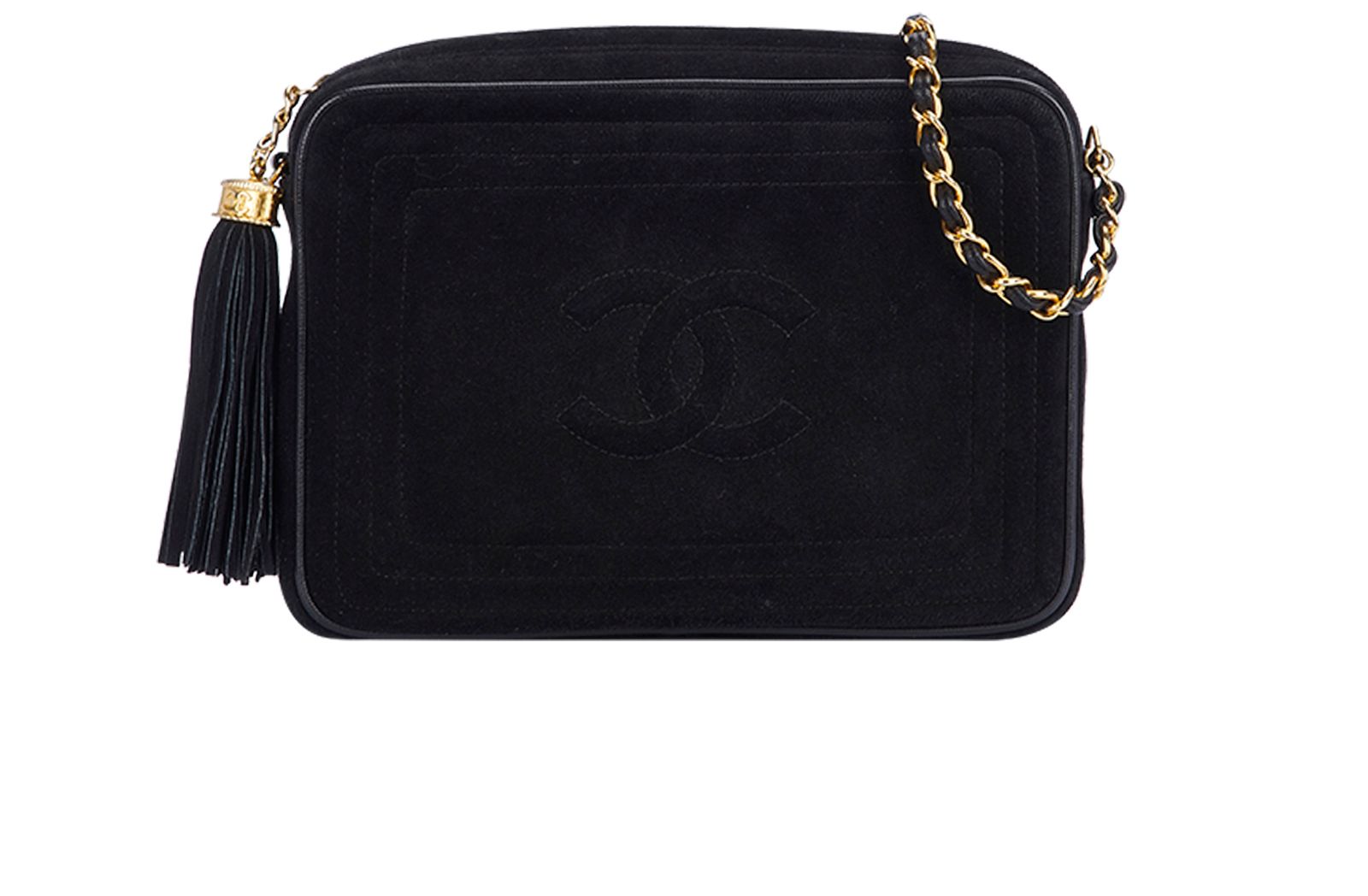 Chanel Vintage Lambskin Camera Bag - Black Shoulder Bags, Handbags