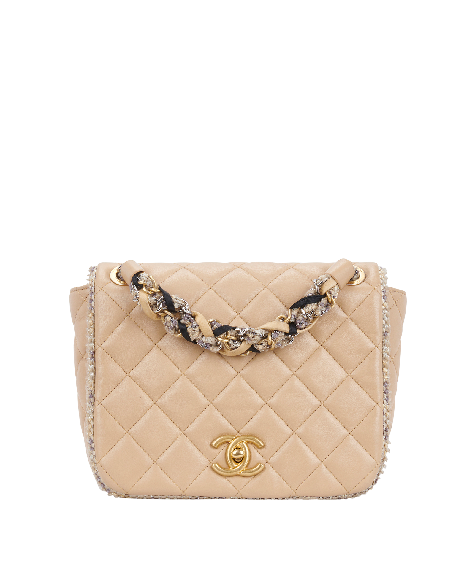 Half Moon Tweed Edge Flap Bag, Chanel Designer Exchange Buy