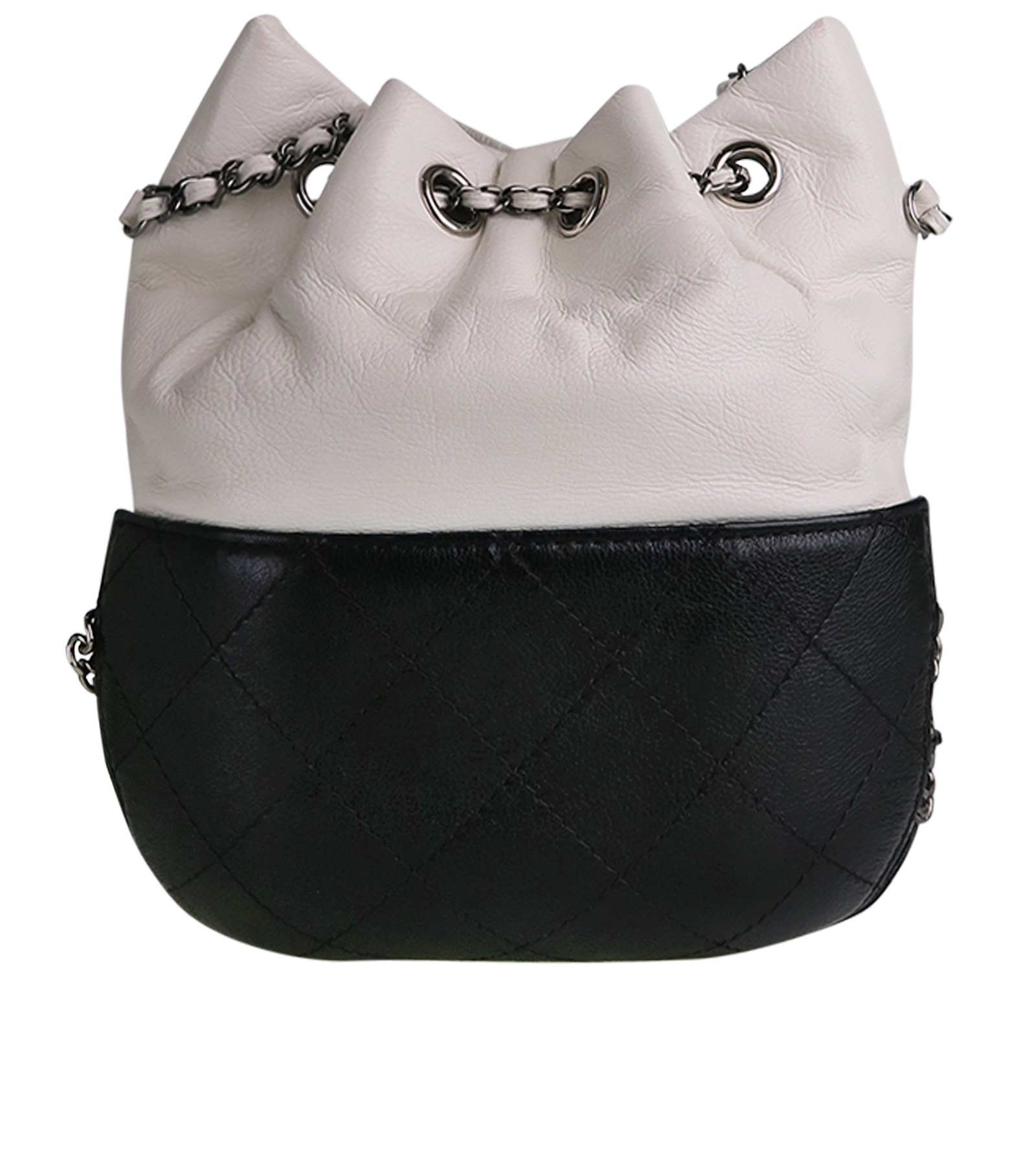 Chanel - Gabrielle Bucket Bag - Black - Small - Pre-Loved