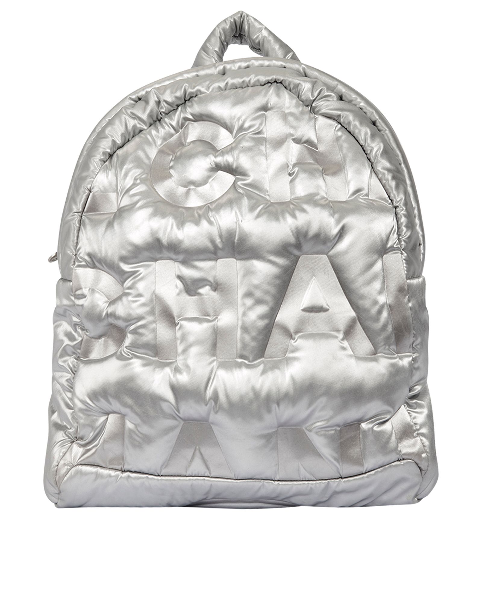 Backpack Chanel Silver in Synthetic - 33647563
