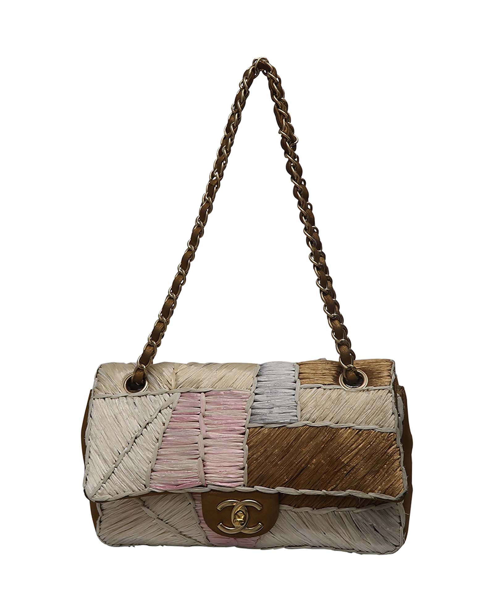 Patchwork Leather/Rafia, Chanel Designer Exchange Buy - Main Image