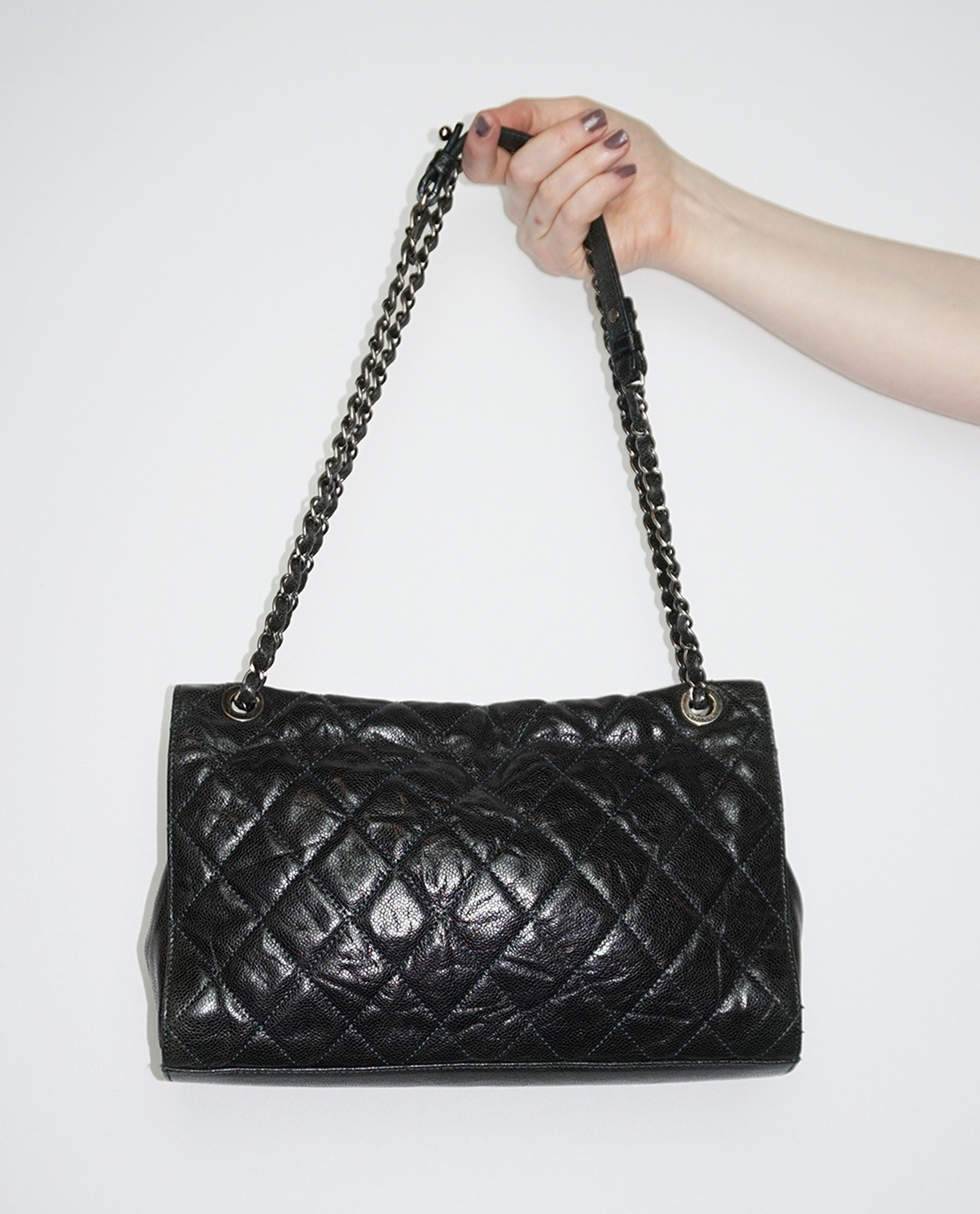 Chanel Paris-Edinburgh Medium CC Crave Flap Bag - Black Shoulder