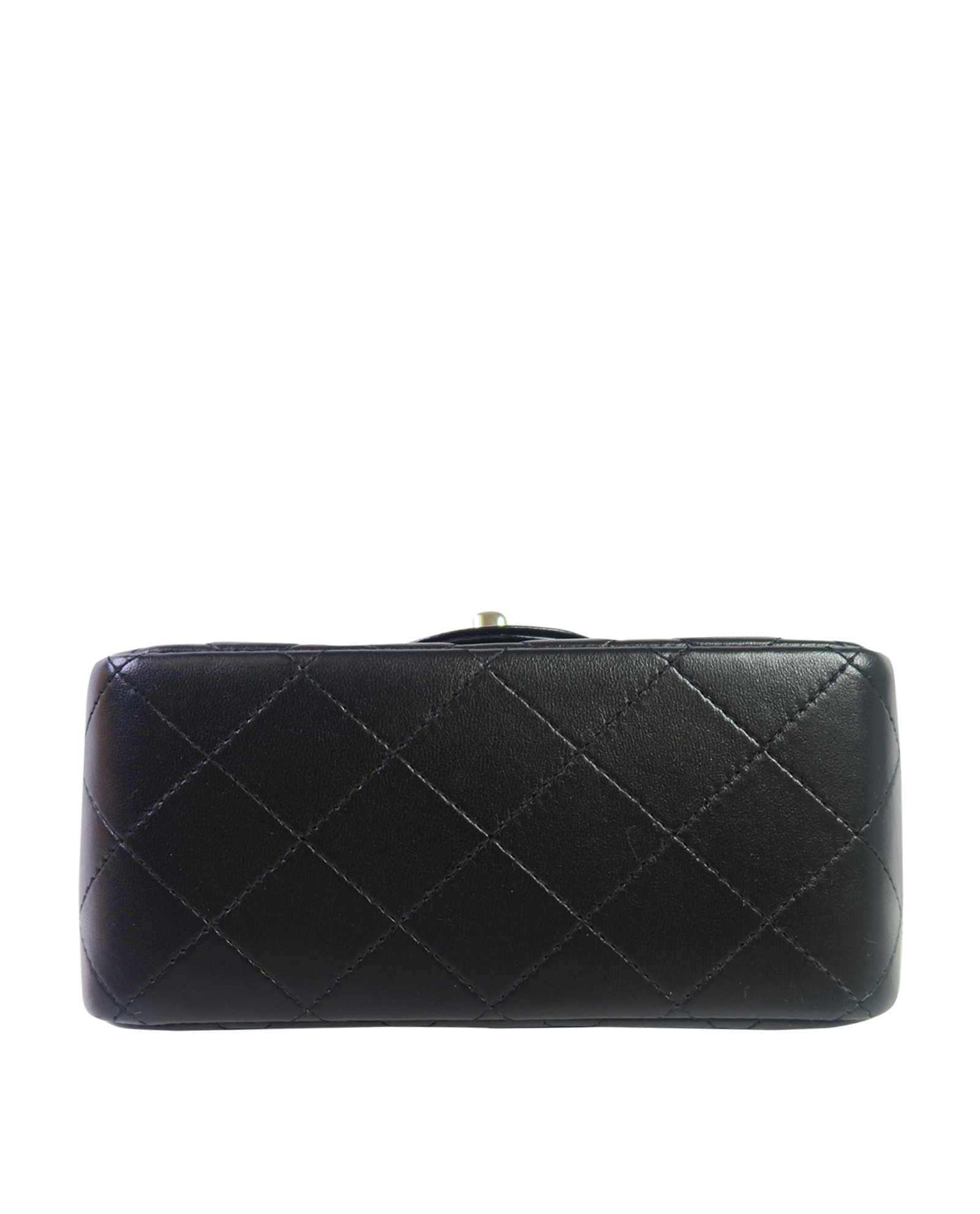 CHANEL Classic Flap Micro Mini Shoulder Bag Pochette 1730693 Black Leather  02861