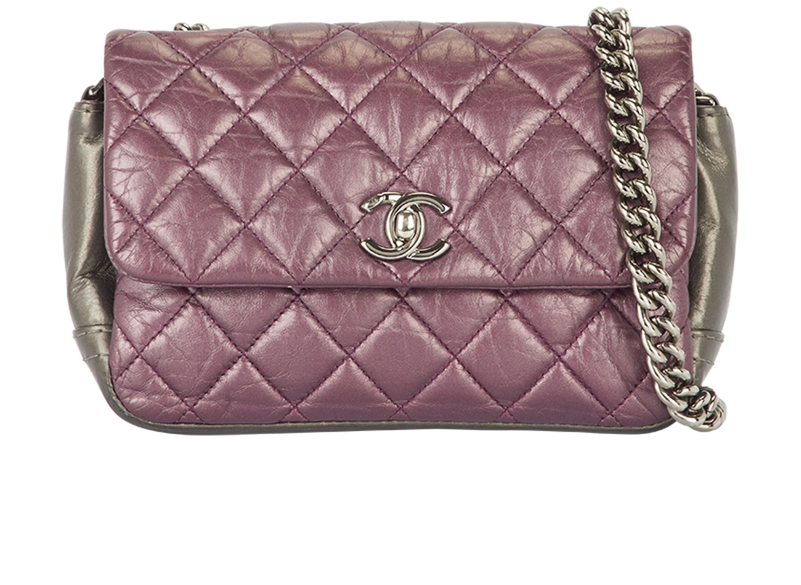 Chanel CC Metallic Two Tone Flap Bag, Chanel Designer Exchange