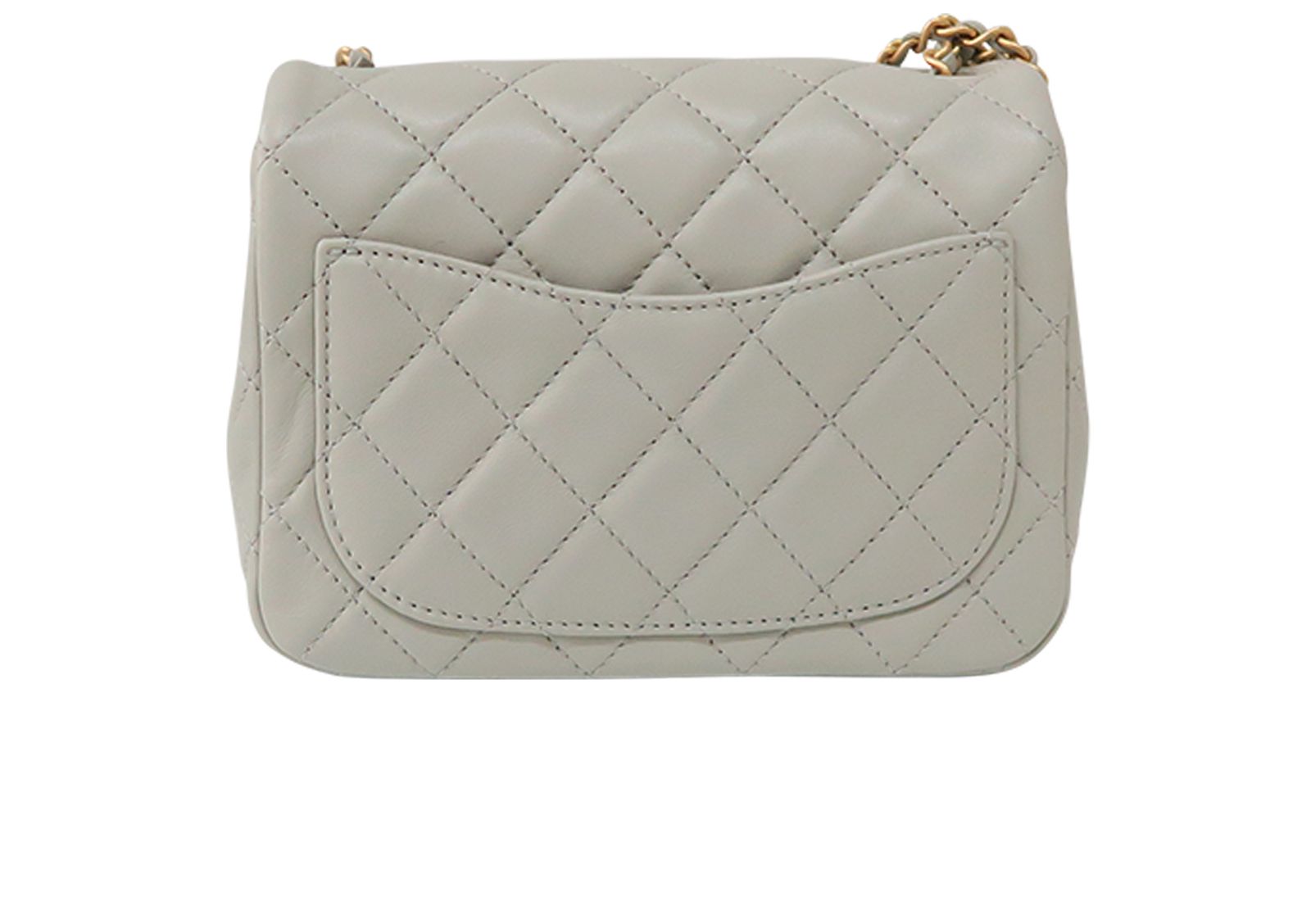 Chanel Pearl Crush Mini Square Flap Leather Crossbody Bag