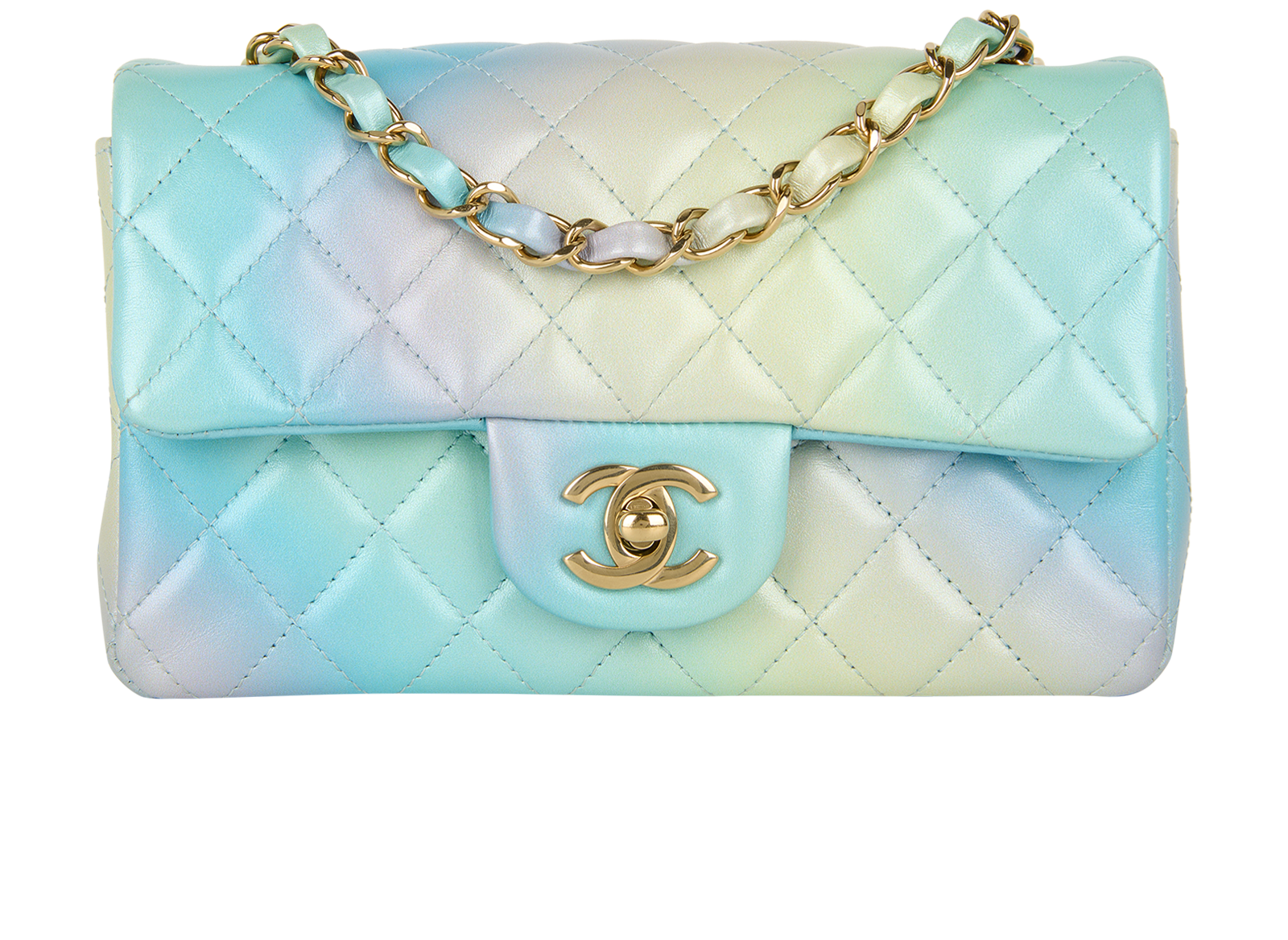 Ombre Rainbow Mini Rectangular, Chanel Designer Exchange Buy