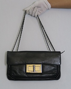 Giant Mademoiselle Lock Shoulder Bag Quilted Leather Medium