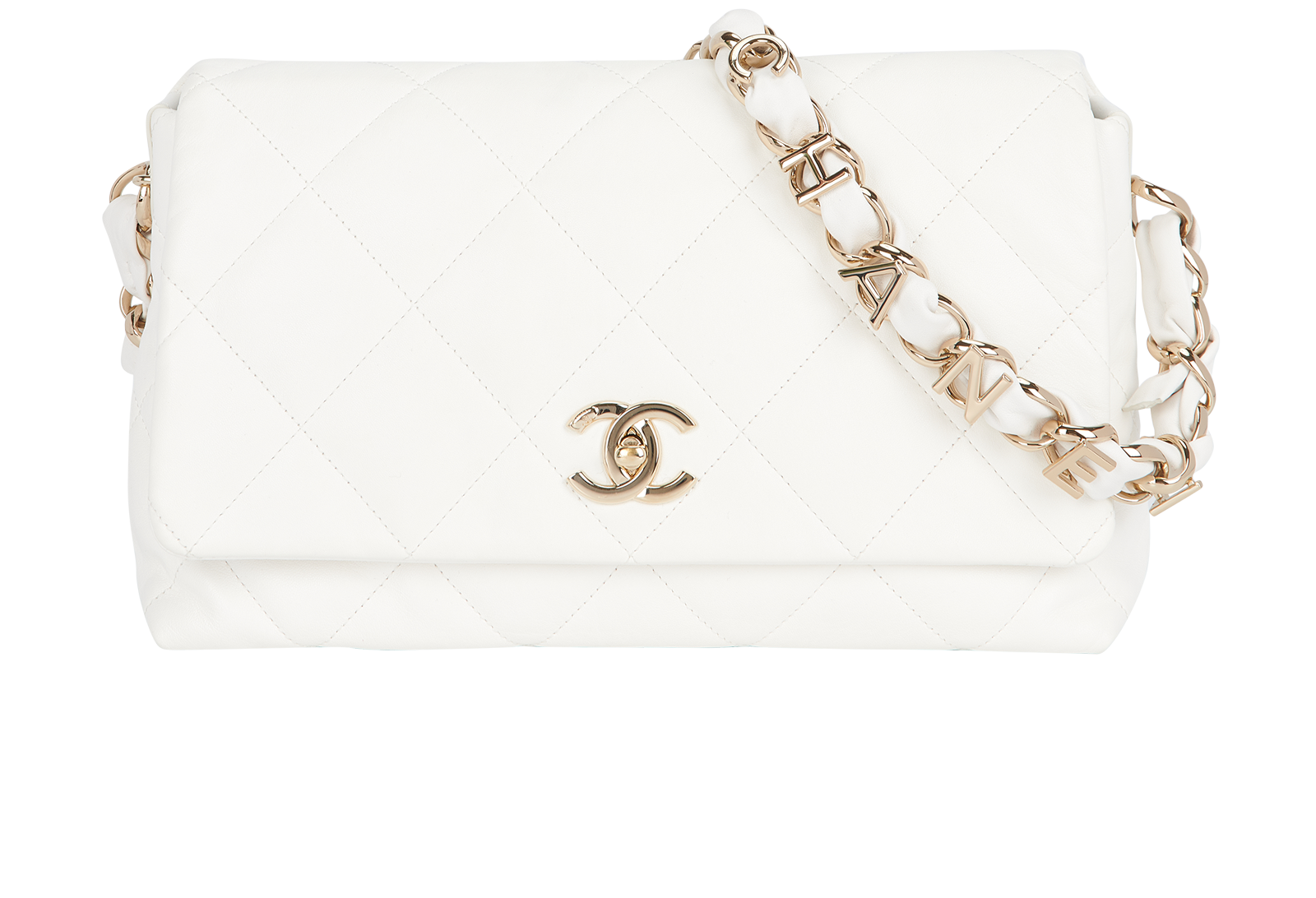 Cruise 2021 Logo Strap Single Flap, Chanel Designer Exchange