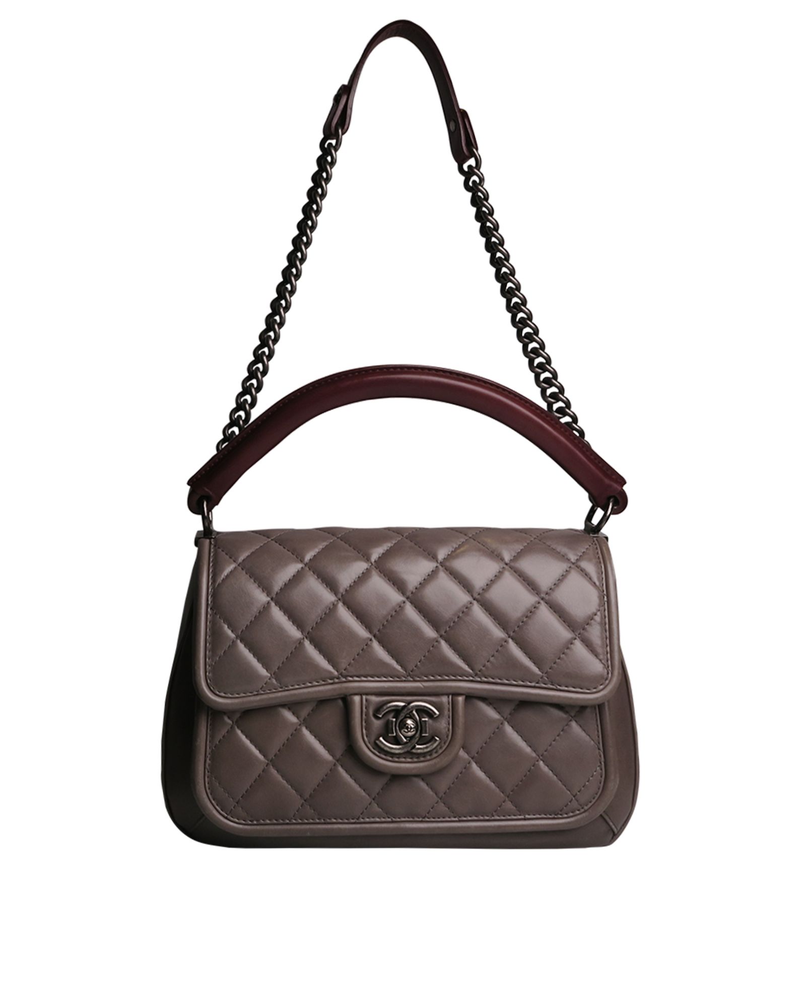 Chanel Small Prestige Flap Bag - Burgundy Crossbody Bags, Handbags