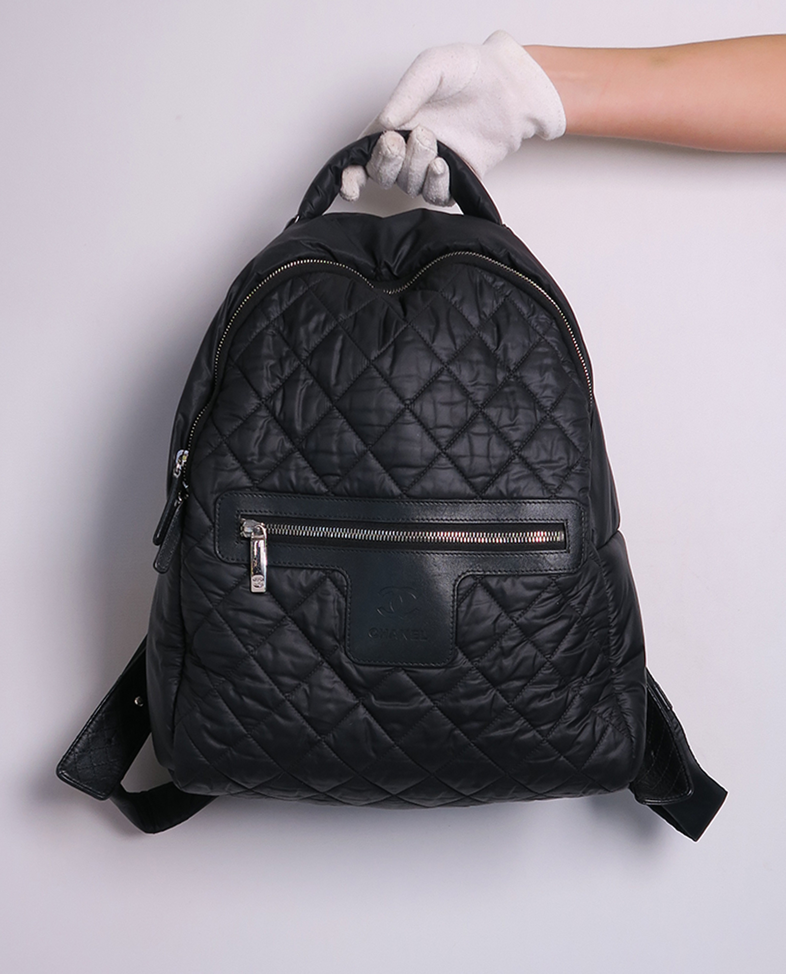 Chanel Coco Cocoon Backpack (18992) Chanel Nylon Quilted Coco Cocoon Backpack Black 1655726  main image 3