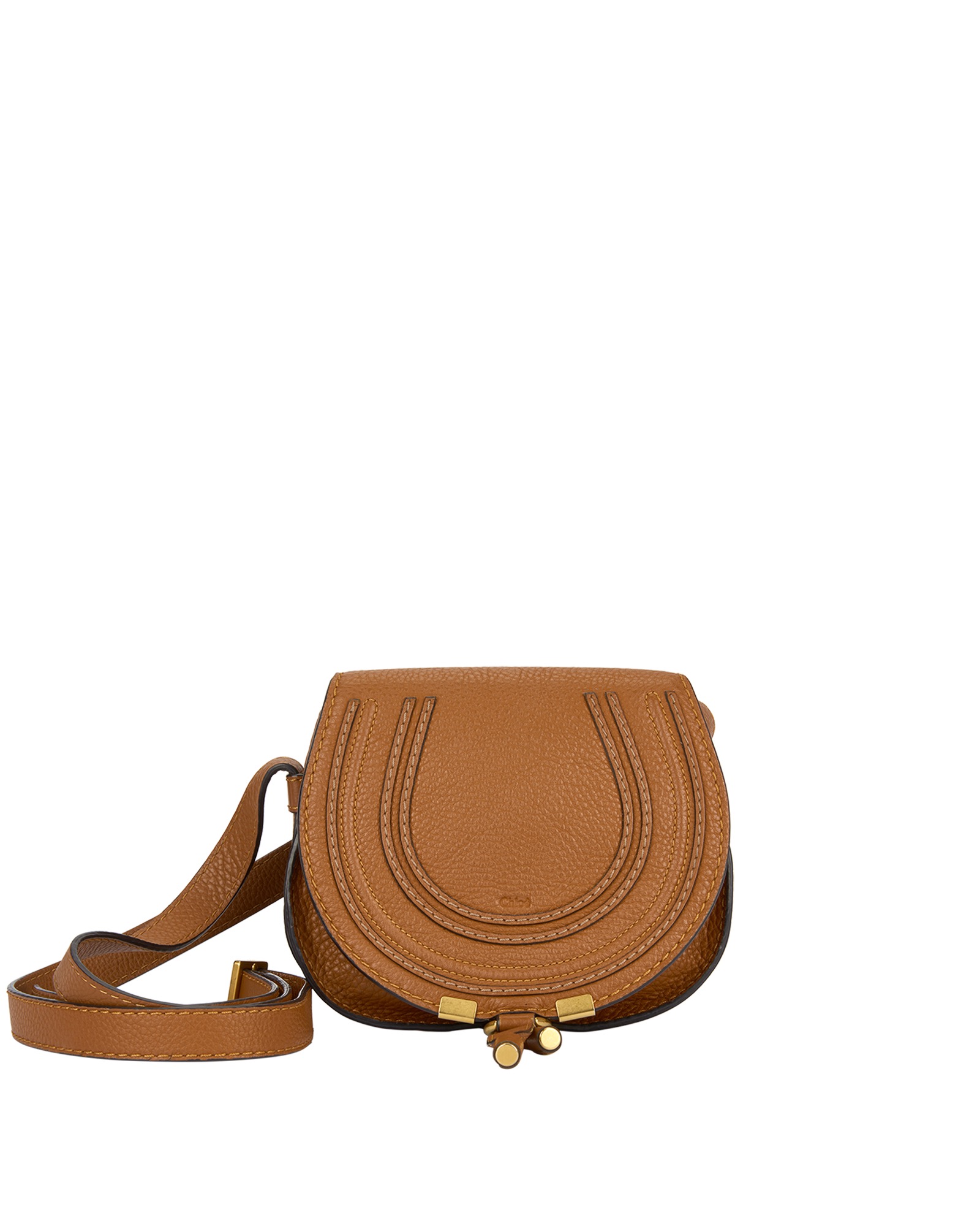 Chloé Marcie Chain Flap Bag in Brown