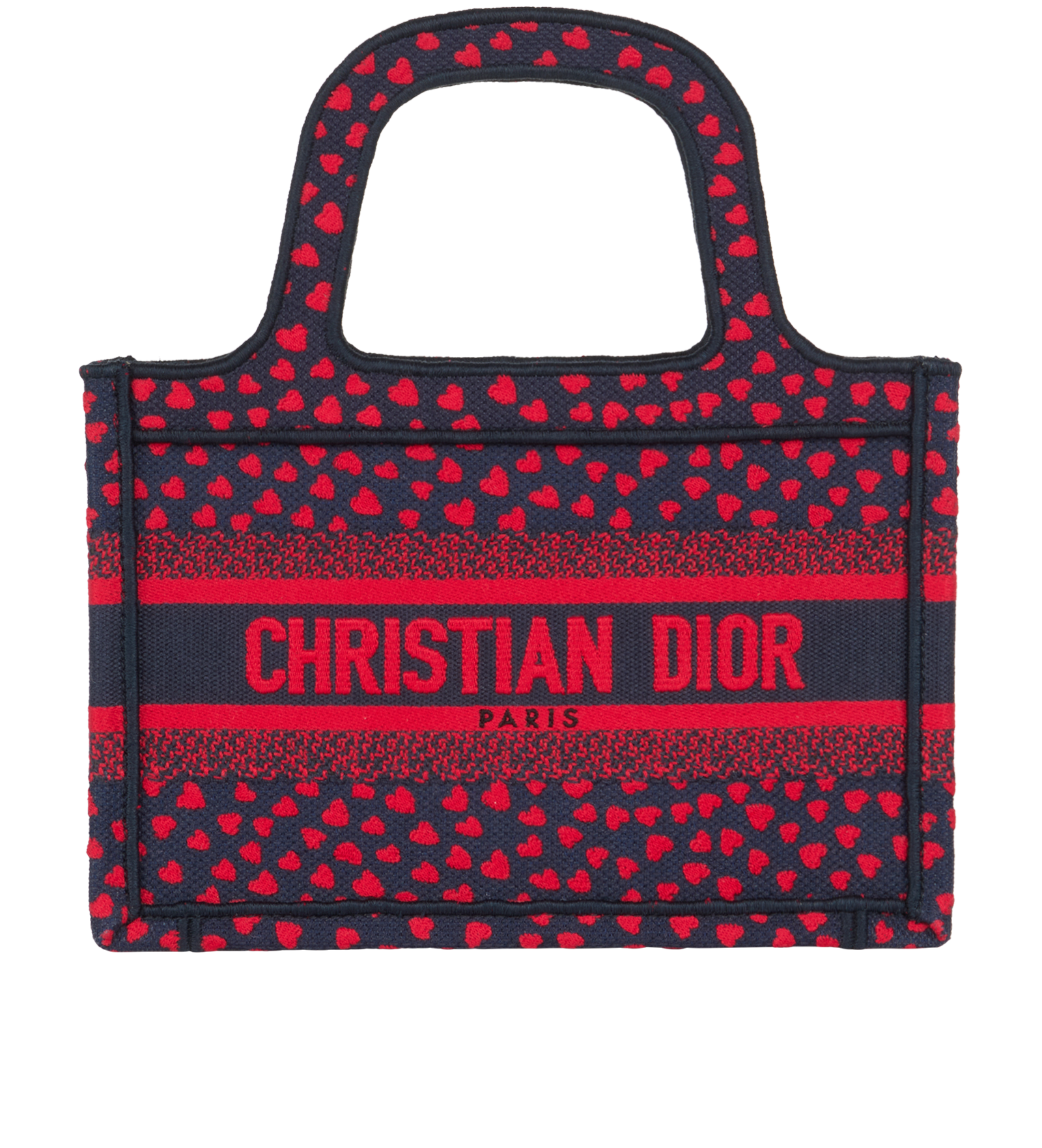 Mini Embroidered Heart Book Tote, Christian Dior Designer