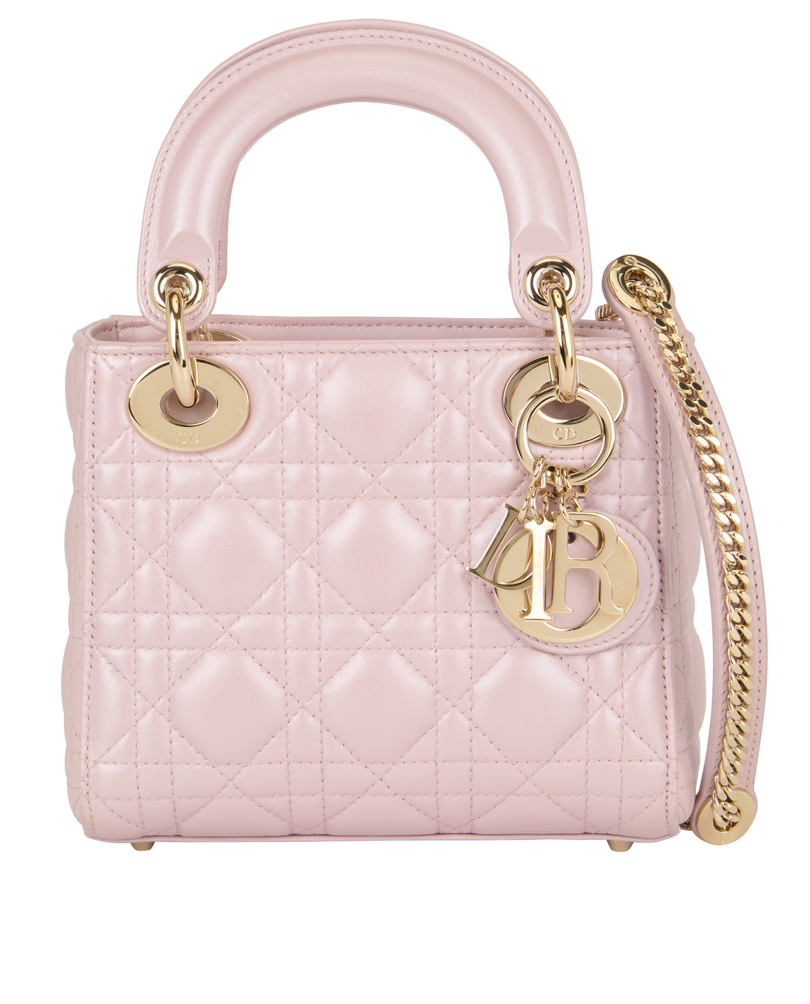 Mini Lady Dior Bag Pink Iridescent Mini Lady Dior, Christian Dior